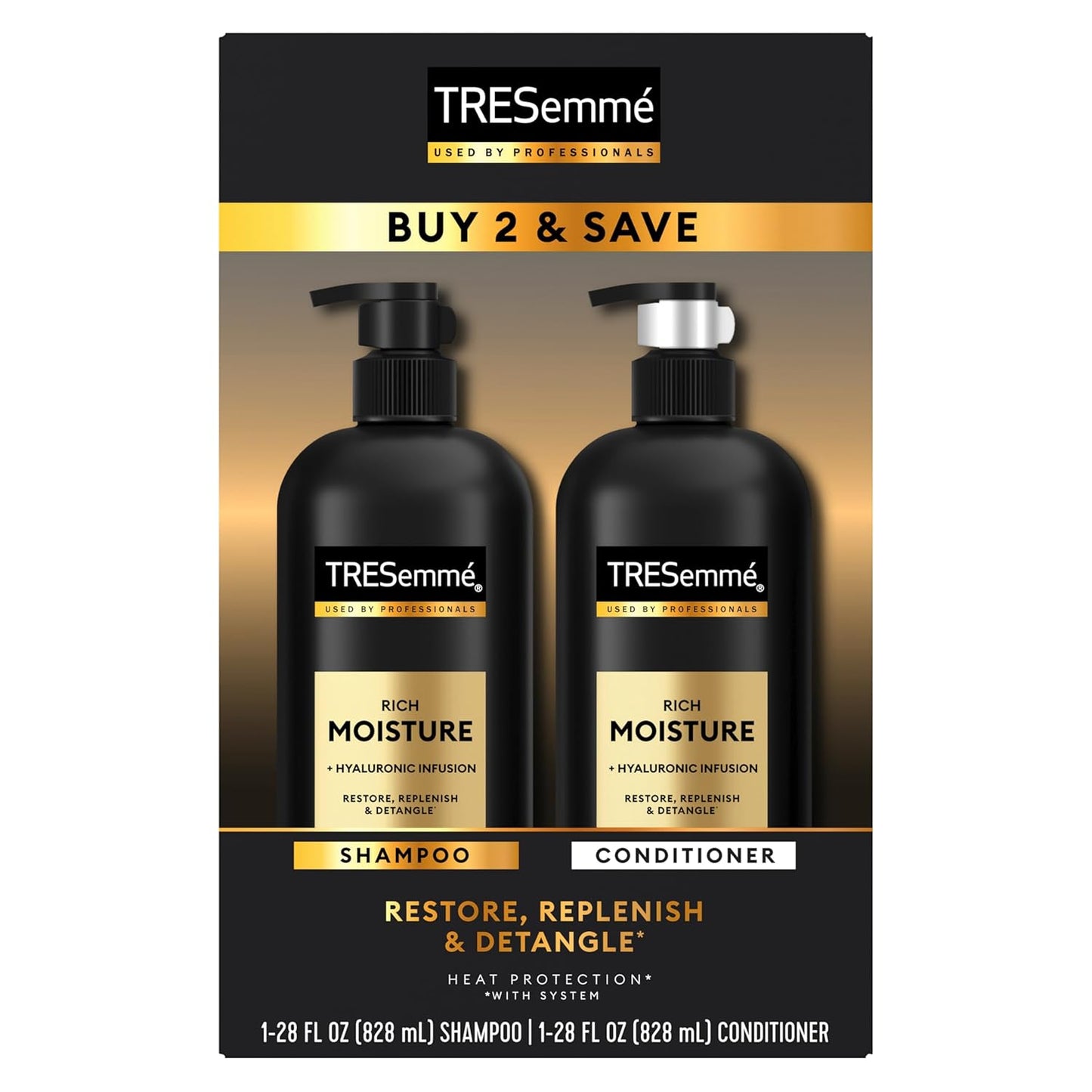 TRESemmé Rich Moisture Shampoo and Conditioner 2 Count Rich Moisture f