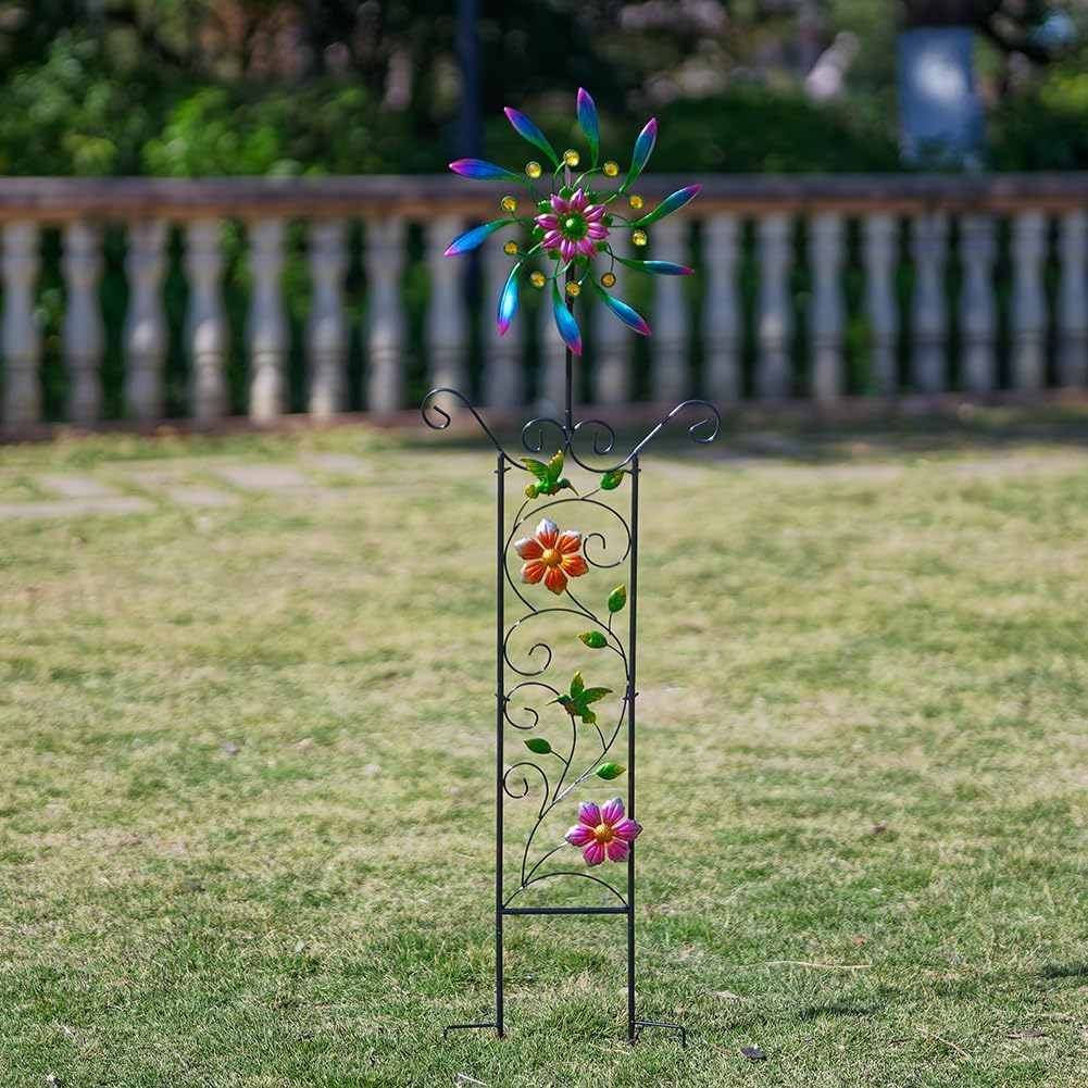 DREAMYSOUL Wind Spinner Outdoor, Wind Sculpture & Weathervane with Dec