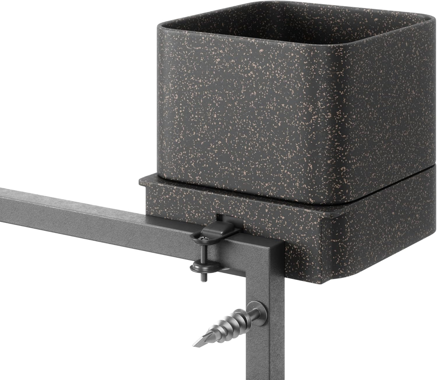 Umbra Cubiko Wall Planter with 4 Lightweight and Durable Pots (Black)