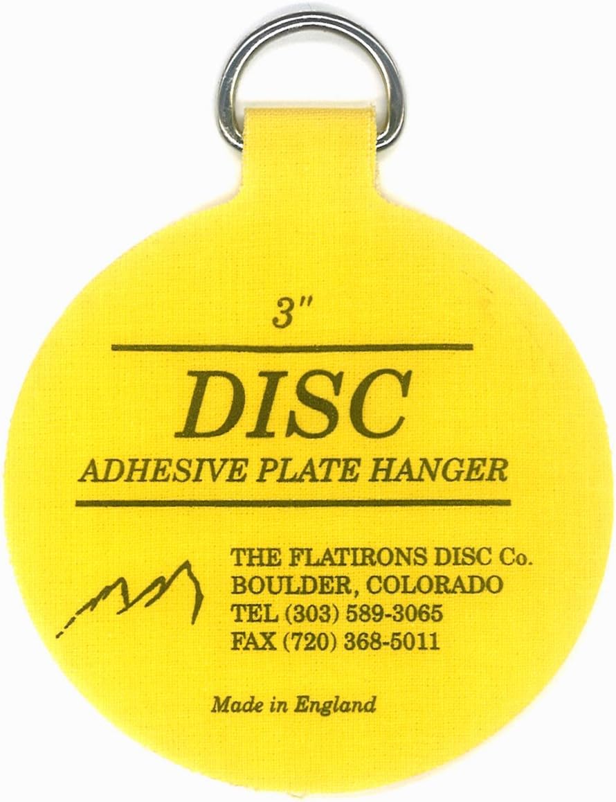 Invisible English Disc Adhesive Medium Plate Hanger Set (4-3 Inch Hangers)