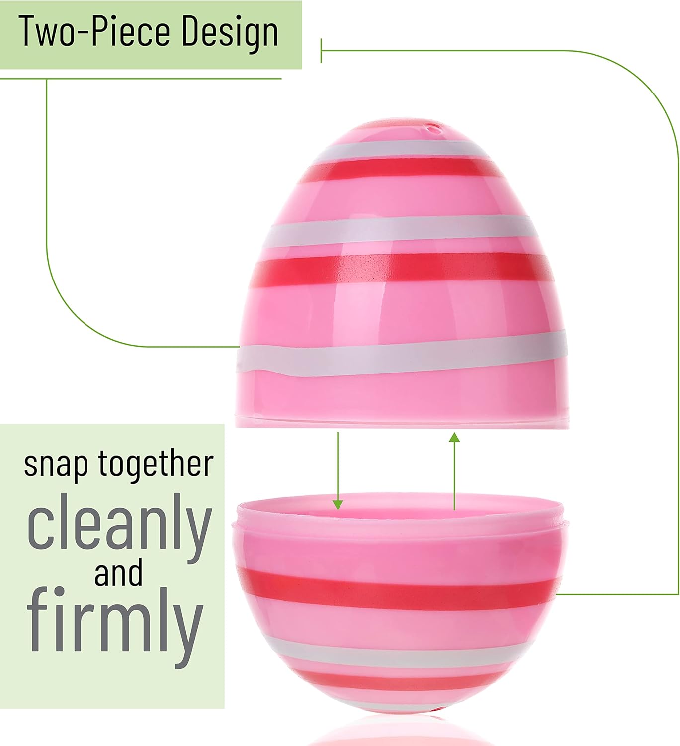 Mr. Pen- Printed Plastic Easter Eggs, 3 Inch, 30 Pack, Bulk Fillable Eggs for Easter Hunt Decor, Party Favor, Basket Stuffers, Classroom Prize, Supplies, Adult & Kid Party Toys for Gift