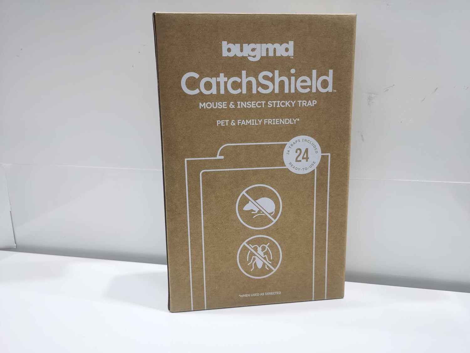 BugMD CatchShield Glue & Sticky Traps for Mice, Rats & Insects – Non-T