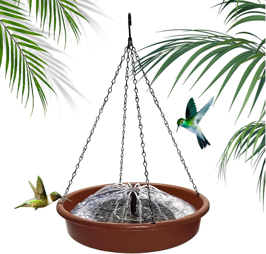 Bird Baths Outdoor - Heavy Duty Solar Tray, Round Feeder Stand for Feeding, Aviary Garden Accessories, Bird Bath Kit with Stable Base, Feeder Set for Home, Backyard, and Park