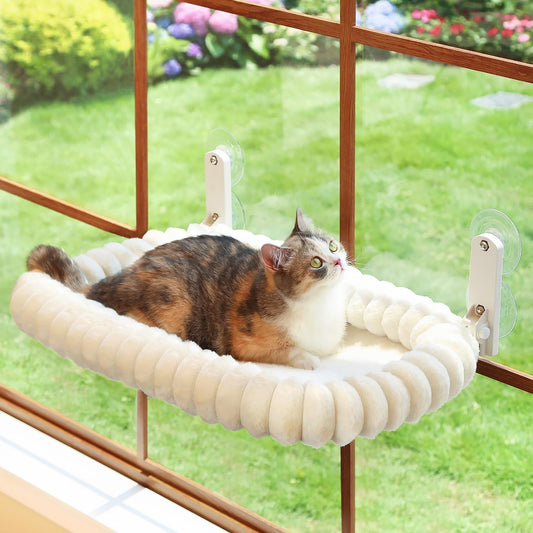 Zakkart SnugCloud Foldable Cat Window Perch - Cordless, Ultra Soft Mac