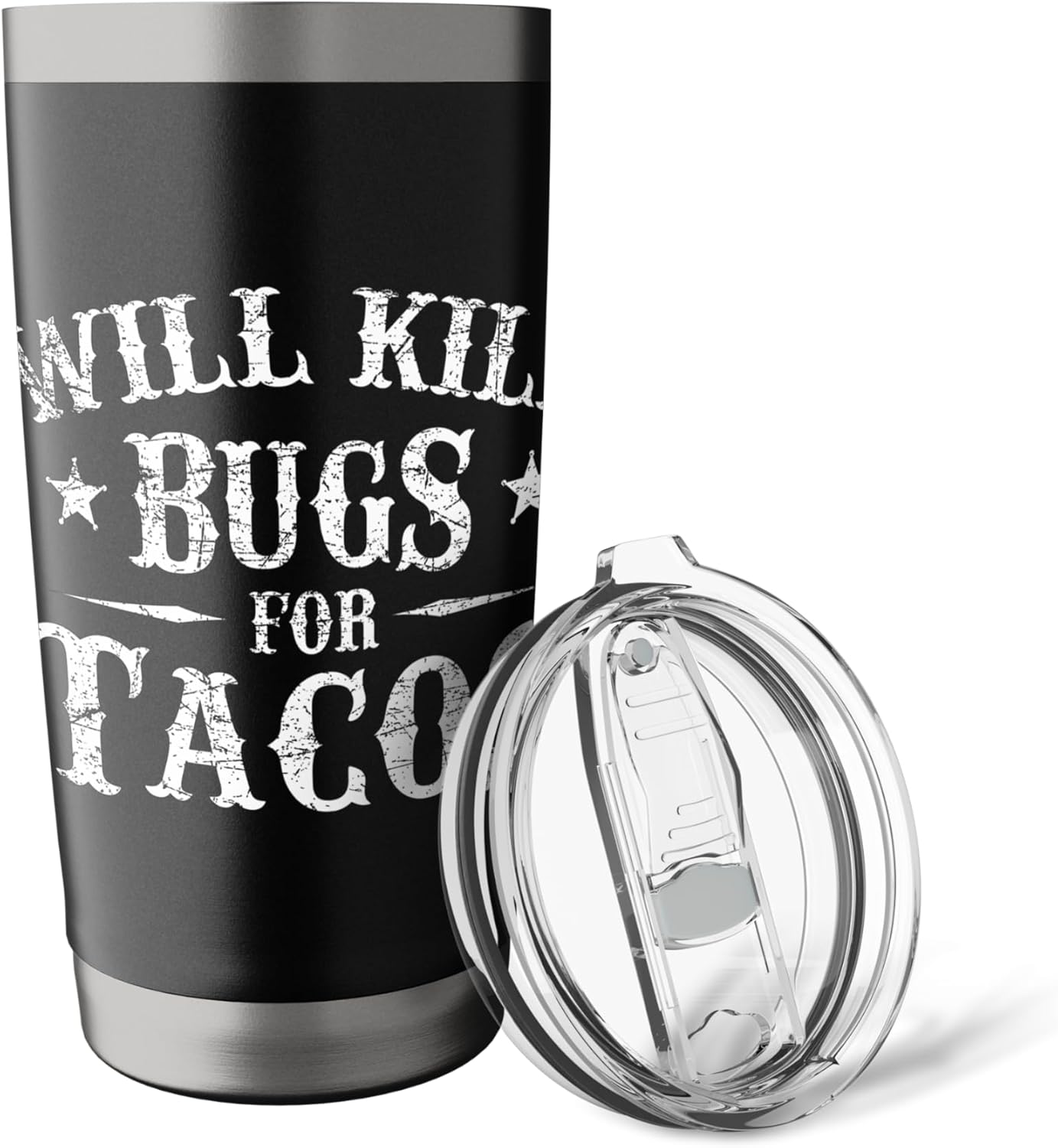 Will Kill Bugs For Tacos - Pest Control Worker Exterminator Stainless Steel Insulated Tumbler