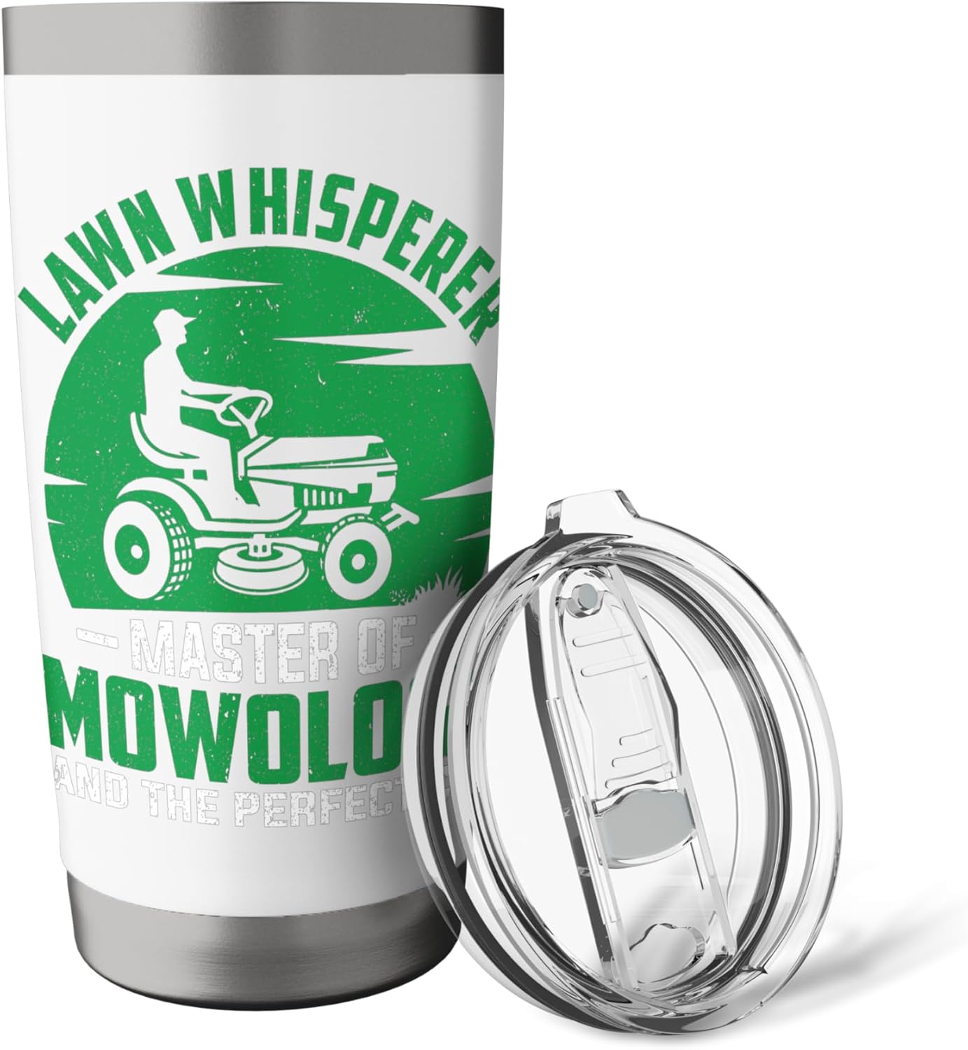 Lawn Whisperer Master Of Mowology And Perfect Cut Landscaper Stainless Steel Insulated Tumbler