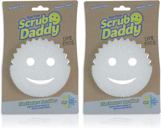 Scrub Daddy Sponge - Dye Free - Scratch-Free Scrubber for Dishes and H