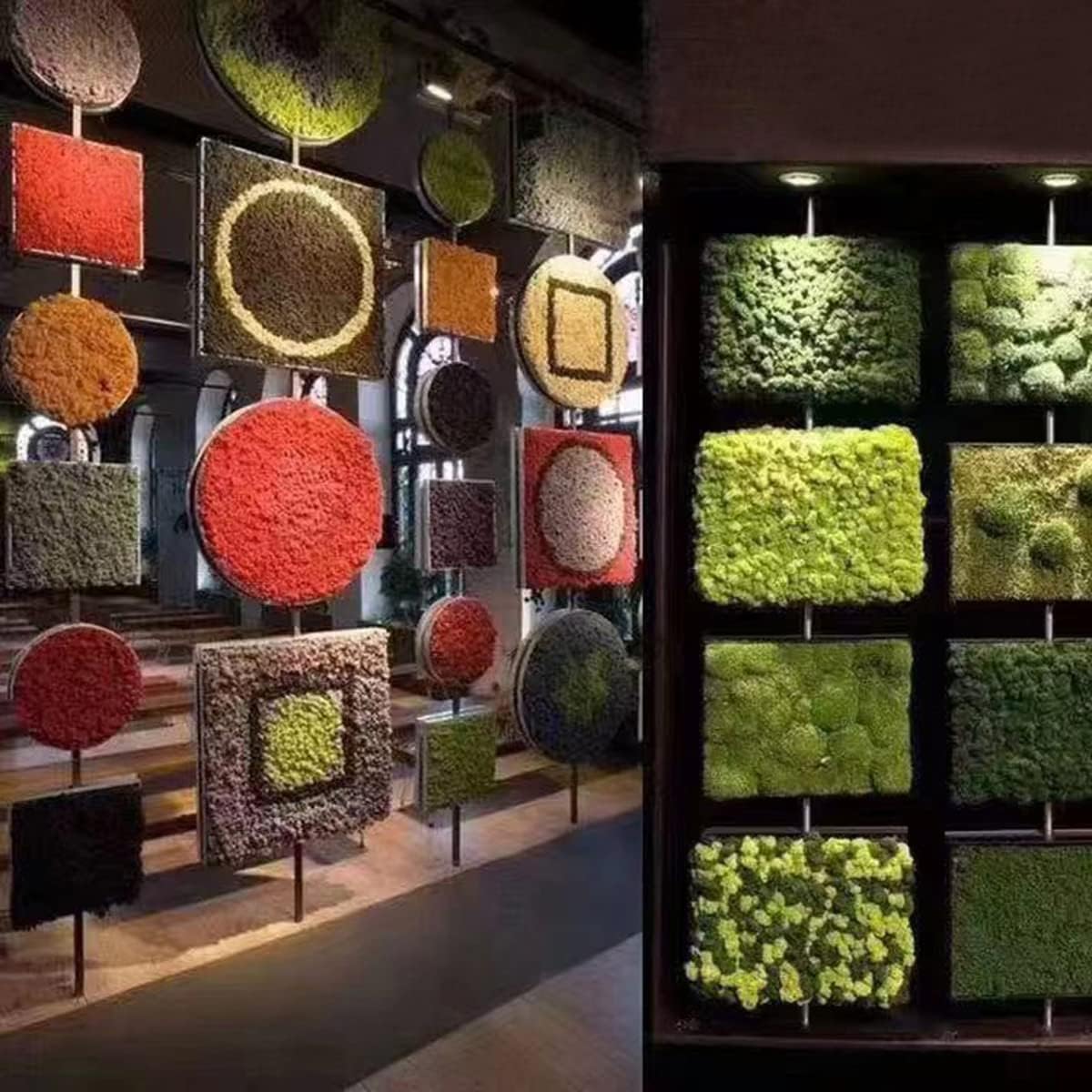 QueenBox® 40g Multi-Color Artificial Moss Fake Green Lichen Plants Imitation Decorative Moss for Home Wall Garden Outdoor, Reddish Brown