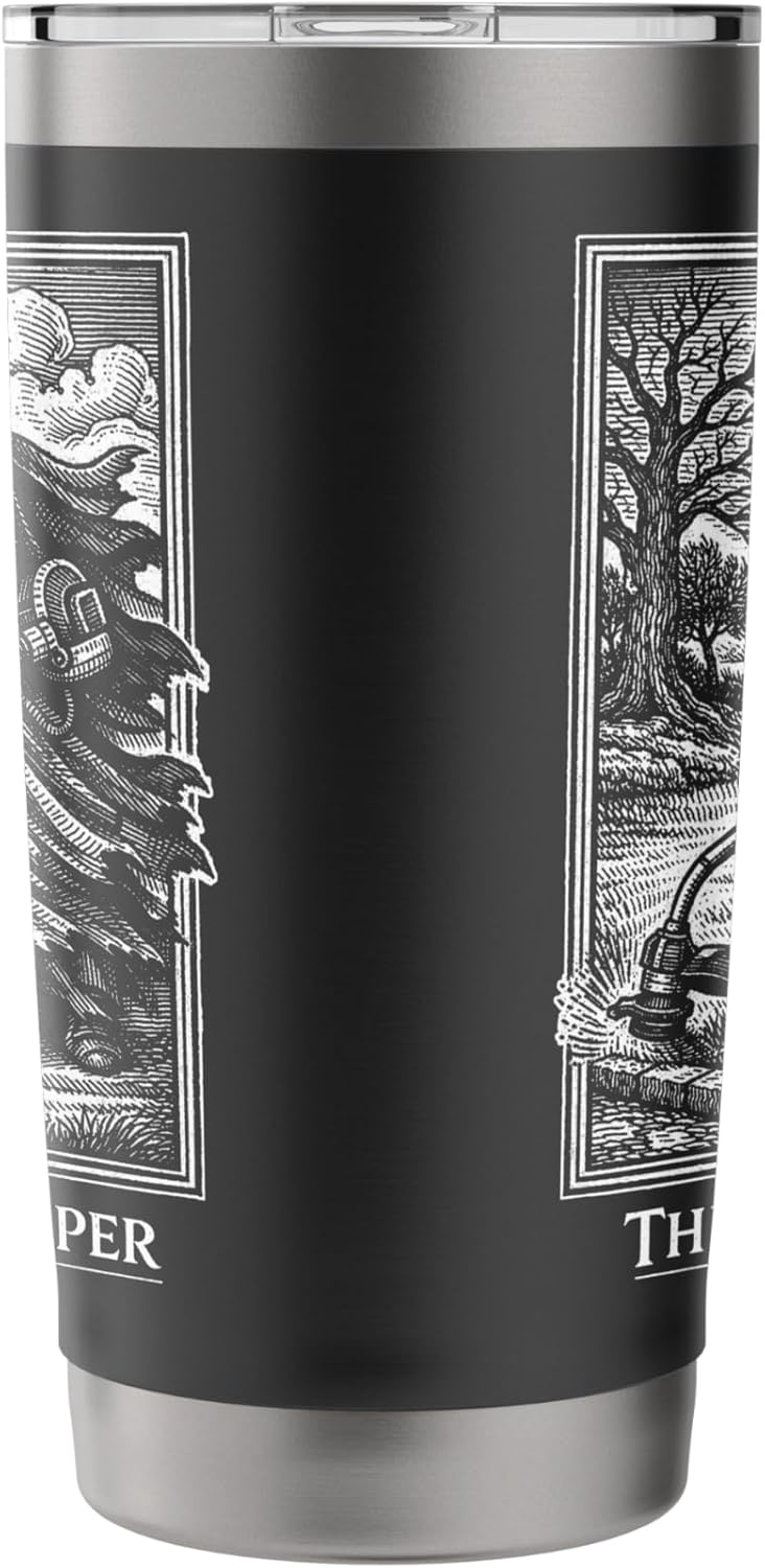 Funny Lawn Care String Trimmer Grim Reaper Father's Day Pun Stainless Steel Insulated Tumbler