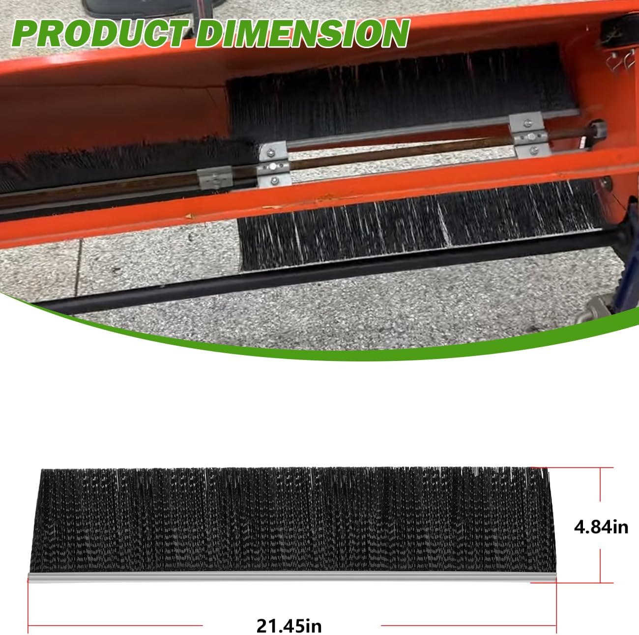 Bonbo 4-Pack 21-3/4" Brush for Craftsman Agri-Fab 42" Tow Behind Lawn & Leaf Sweeper, 46780