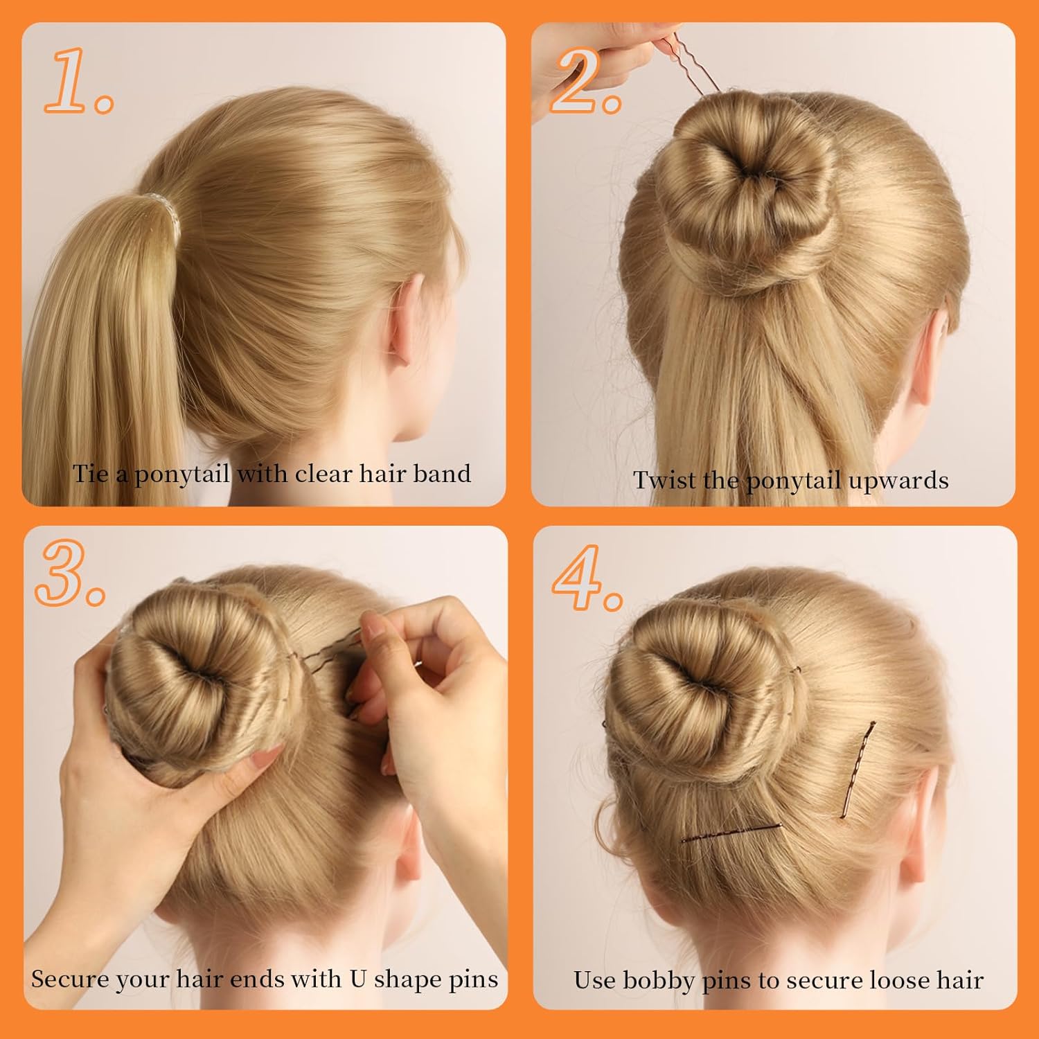 Teenitor 300pcs Bobby Pins Hair Pins Kit, 100 Hair Pin for Women 100 B