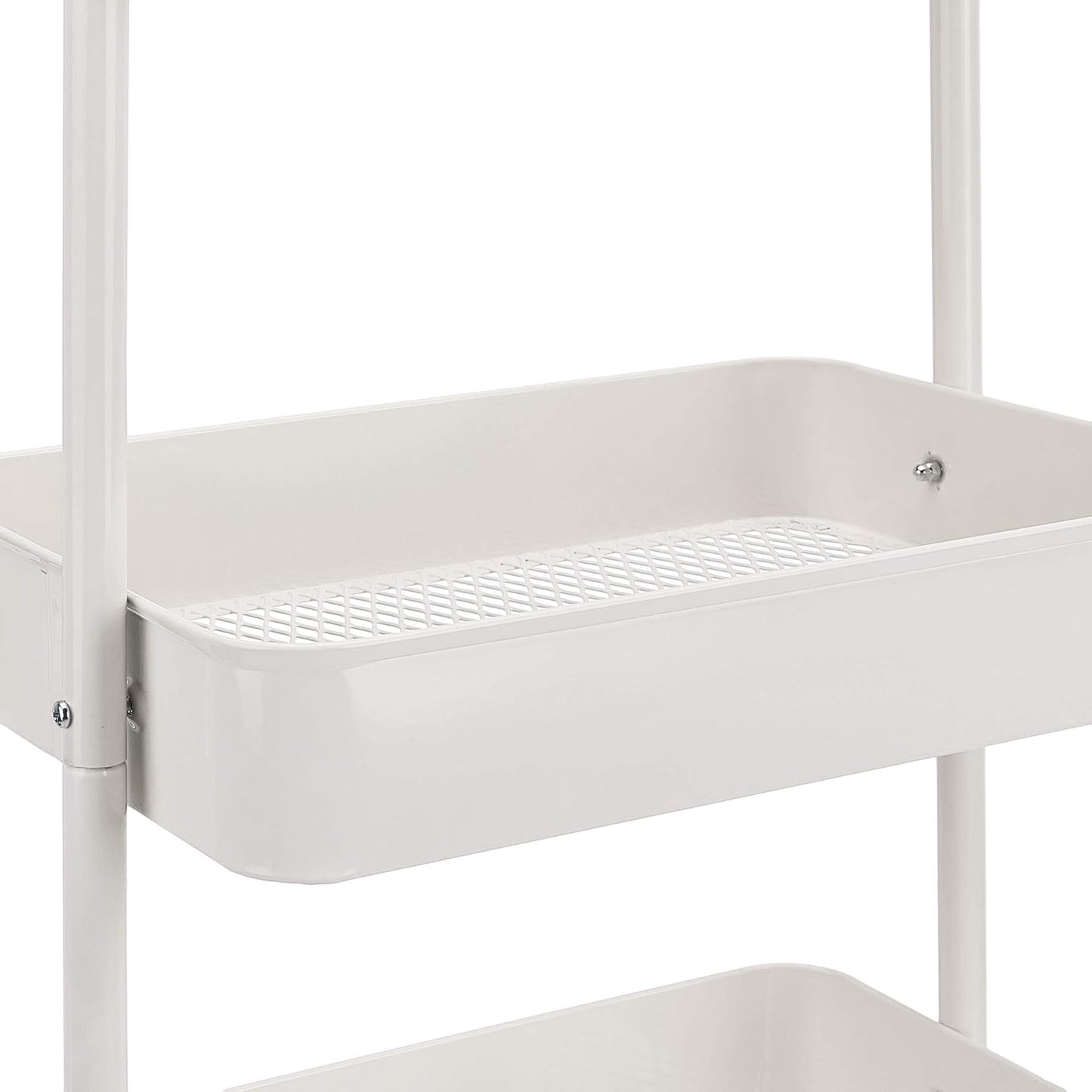 Amazon Basics 3-Tier Rolling Utility Cart, Storage Organizer, Lockable