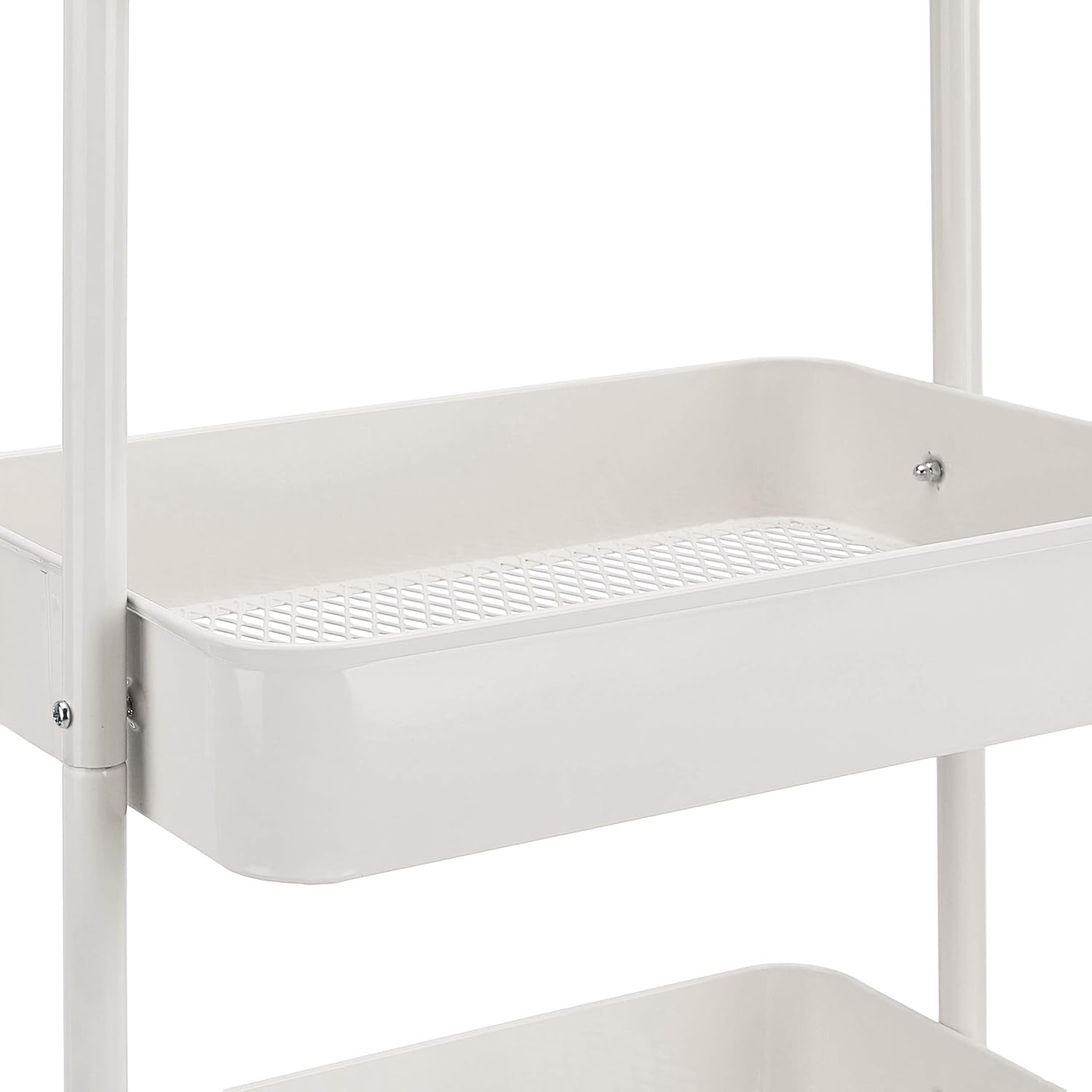 Amazon Basics 3-Tier Rolling Utility Cart, Storage Organizer, Lockable