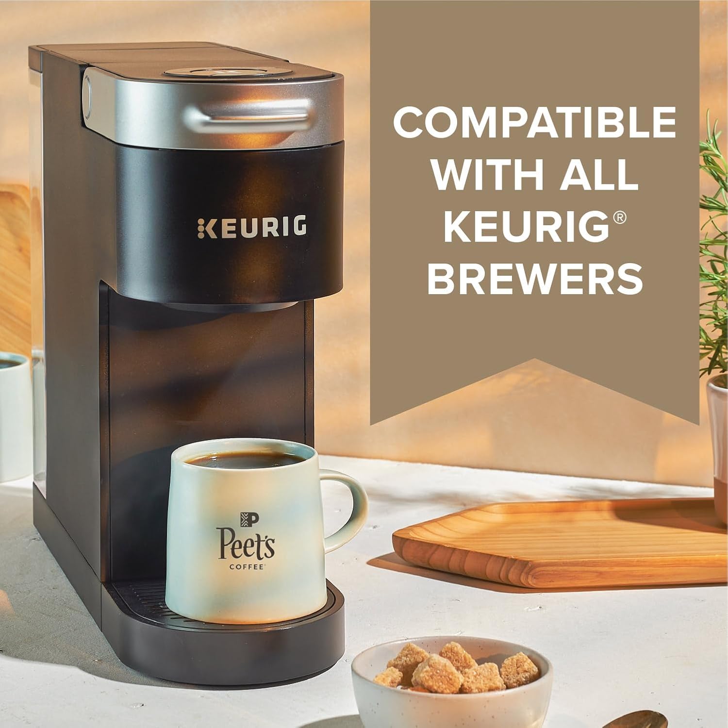 Peet's Coffee, Dark Roast Keurig K-Cup Pods, 100% Arabica Coffee - Maj