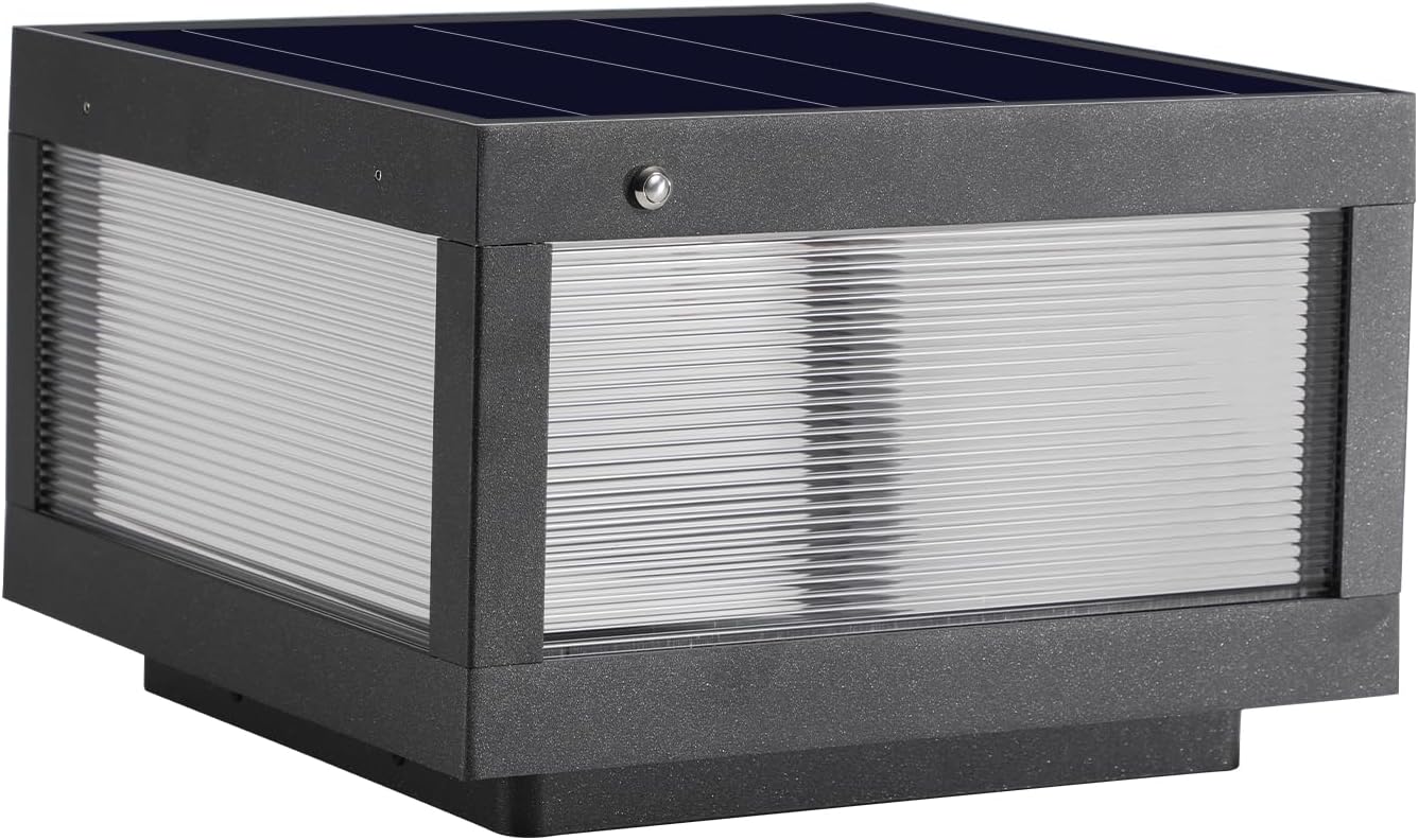 Dimmable Solar Wall Lamp for Outdoor Serenity and Automatic Lighting Waterproof Design for Gardens and Pathways Black