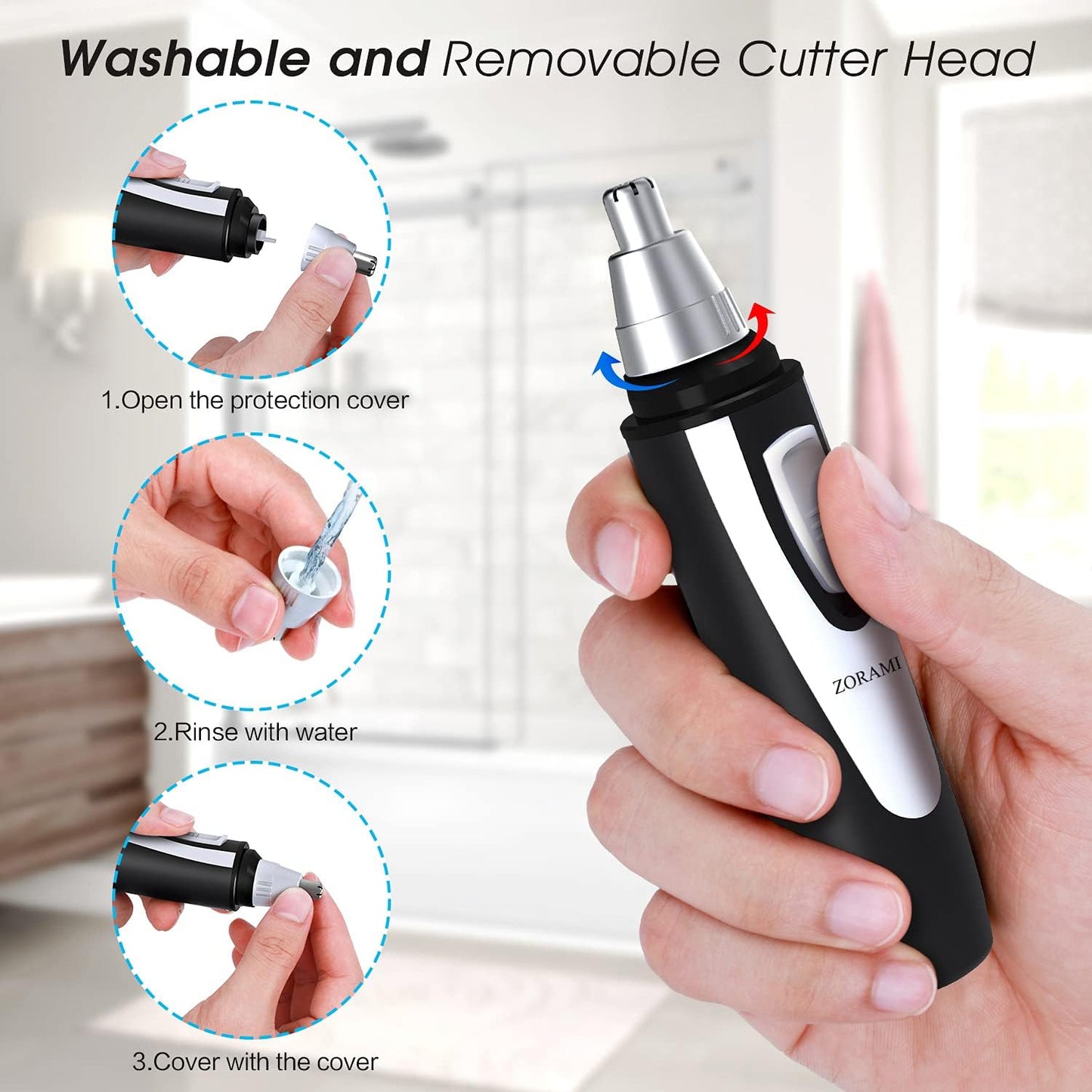 Ear and Nose Hair Trimmer Clipper - 2026 Professional Painless Eyebrow