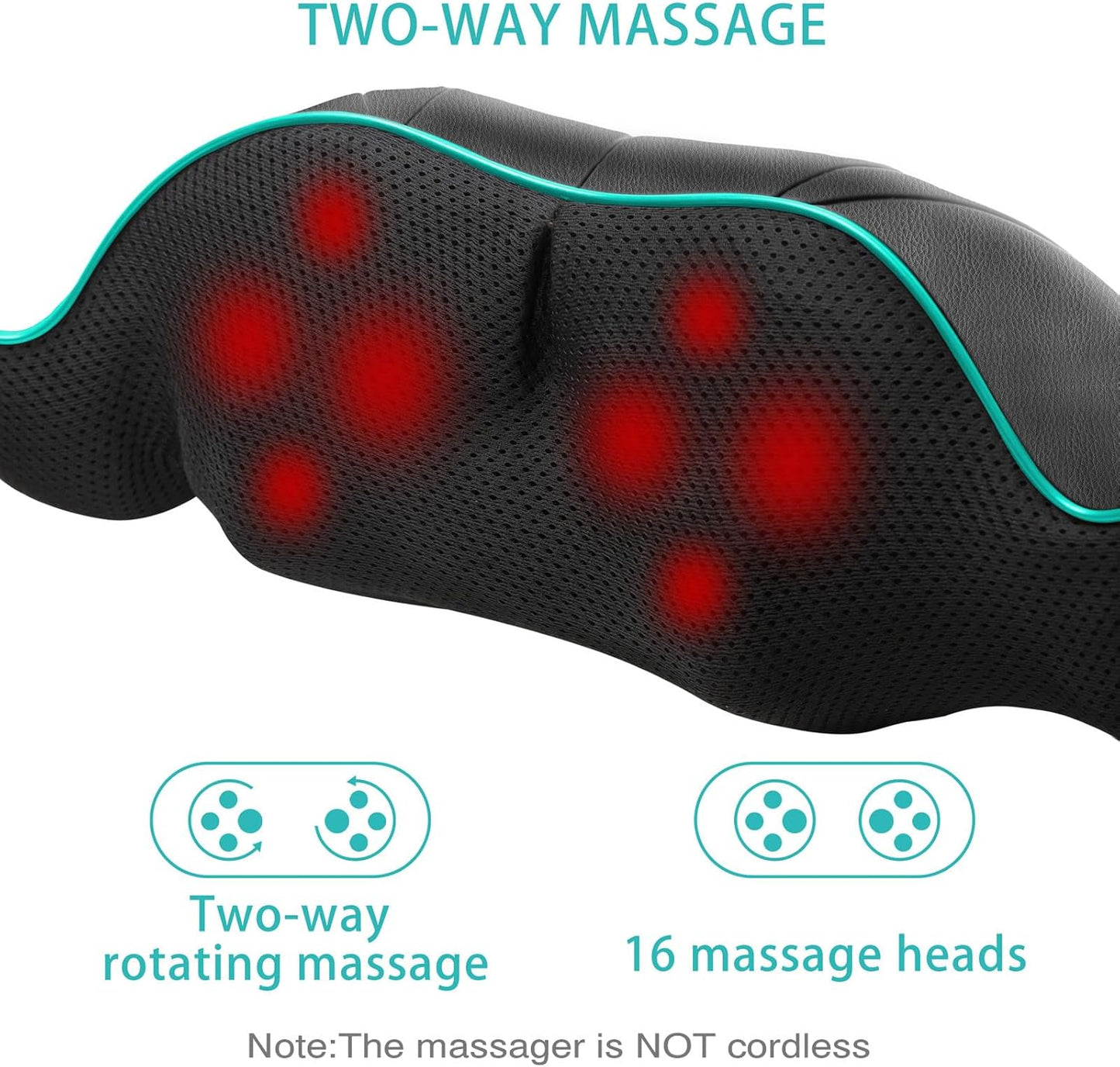 AERLANG Fathers Day Dad Gifts Neck Massger,Shiatsu Neck and Back Massa