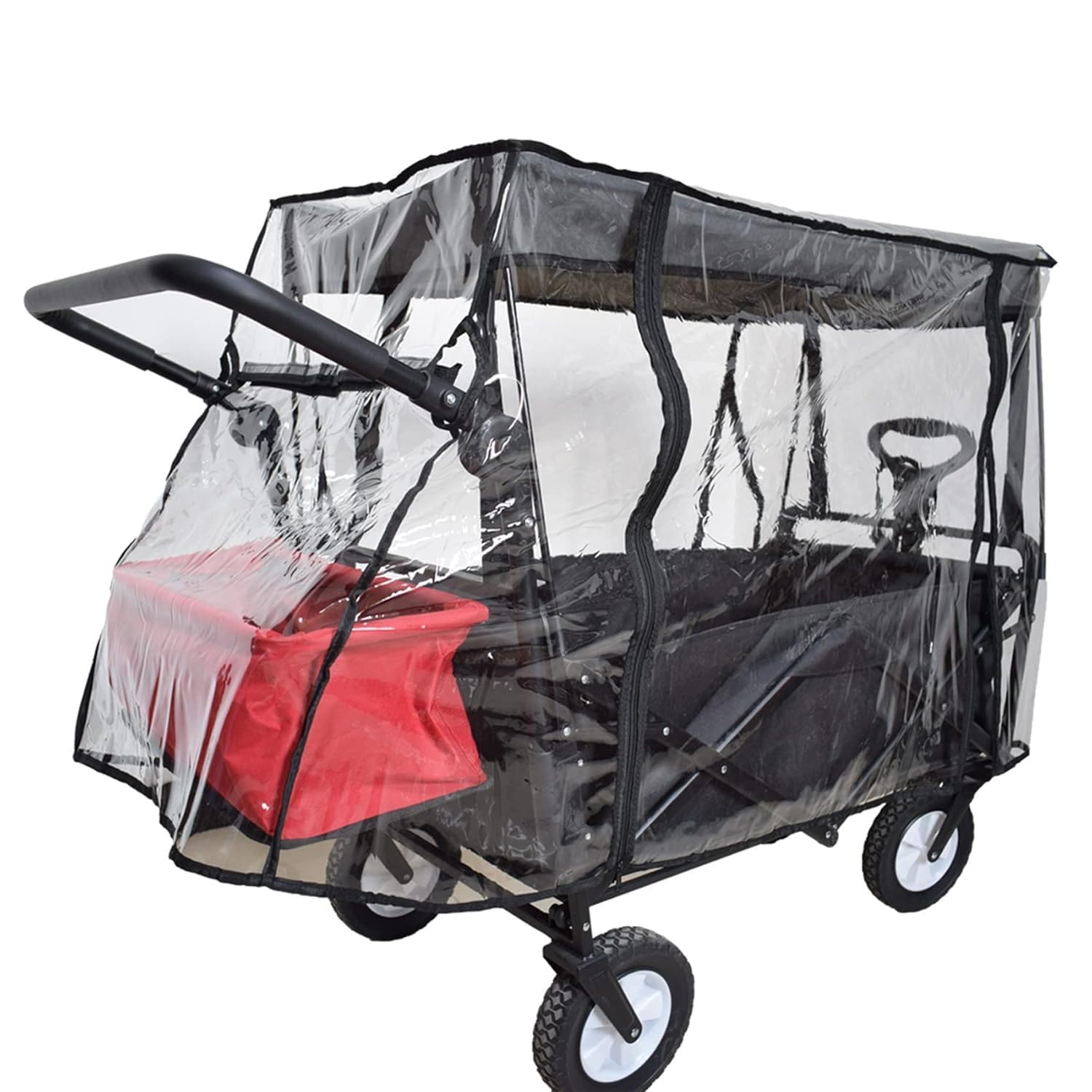 Rain Cover for Wagon Clear Plastic Awning for Collapsible Beach Foldin