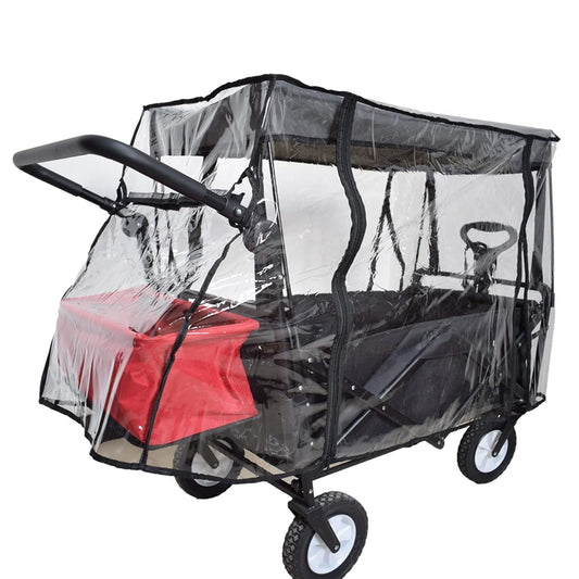 Rain Cover for Wagon Clear Plastic Awning for Collapsible Beach Foldin