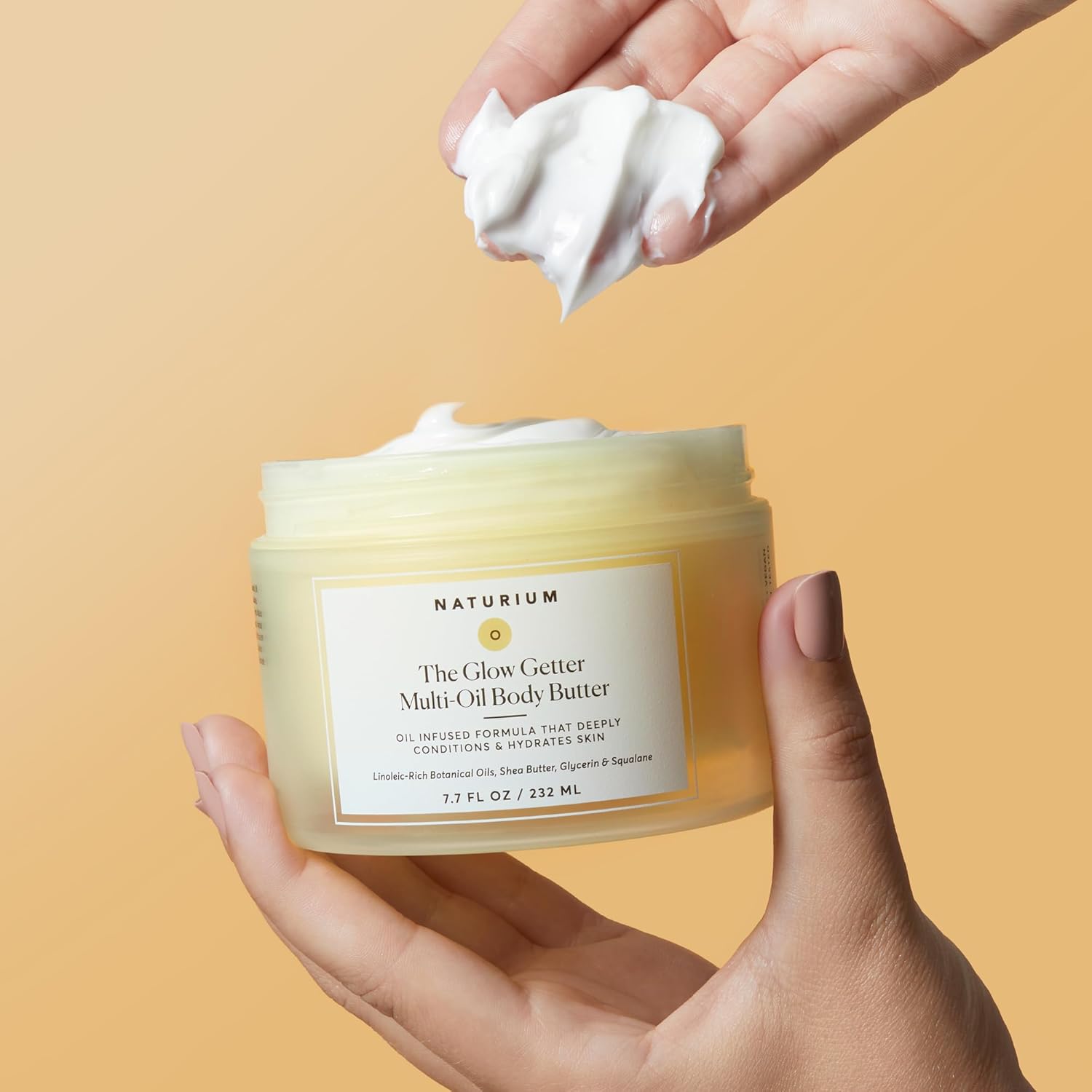 Naturium The Glow Getter Whipped Multi-Oil Body Butter, Firming Cream 