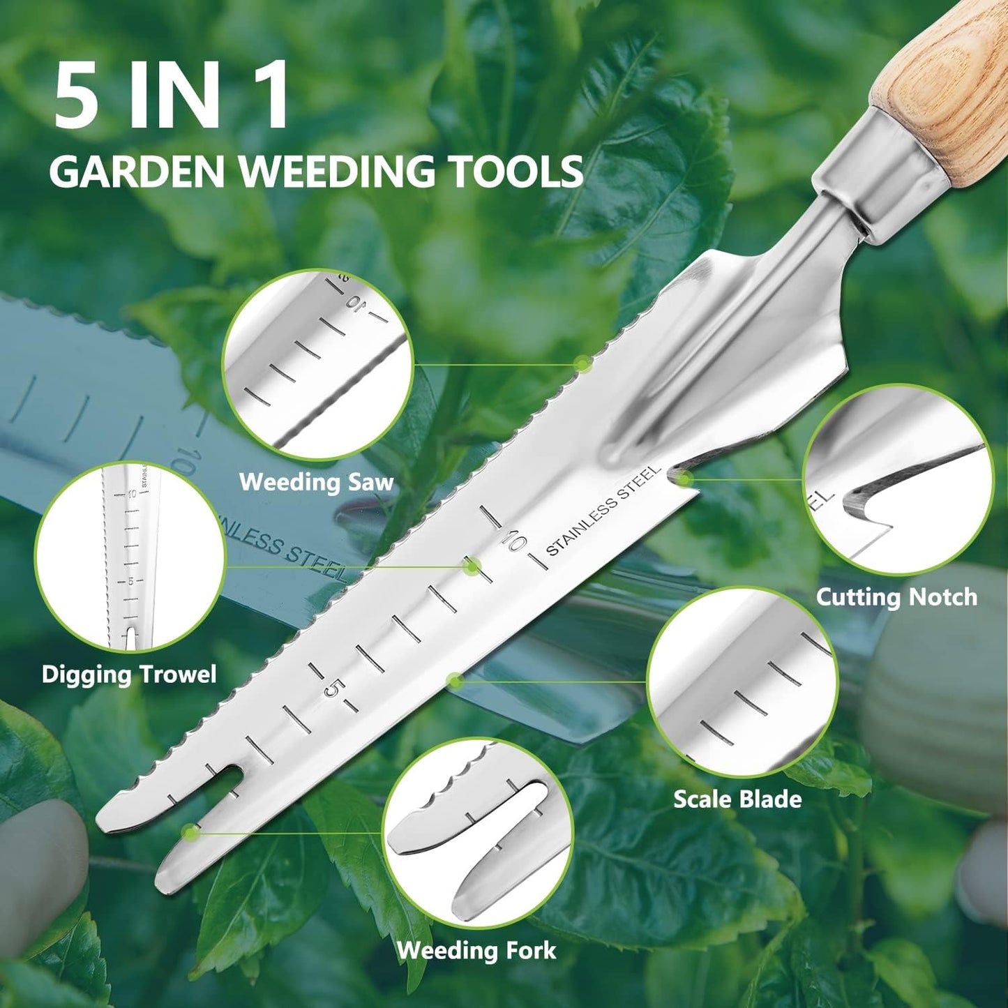 Berry&Bird Gardening Hand Tool Set - 3PCS Stainless Steel Garden Tool 