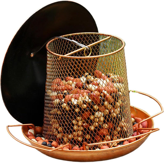Bird Feeders for Outdoors, Decorative Hangable Small Bird Feeder Stand for Finches, Robins, Sparrows, Canaries, and Budgies, Backyard, Balcony, Patio, and Terrace Decor