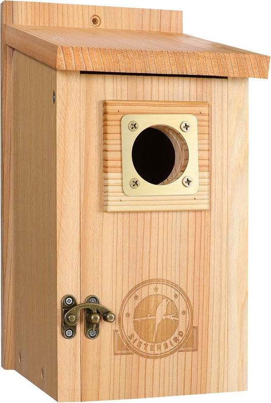 Bird Houses for Outside, Bluebird Houses for Outside, Wooden Birdhouses for Outdoors, Garden Decoration Bird House, Nesting Birdhouse, Bluebird Finch Swallow Wren Chickadee