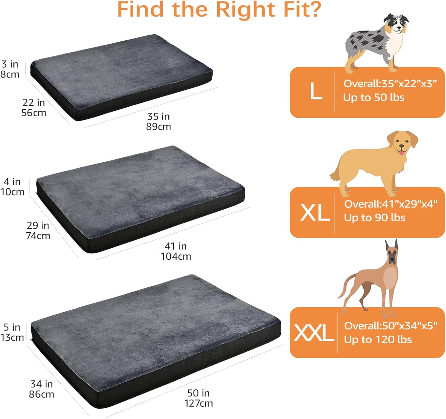 Amazon Basics Dog Bed with Cooling Gel Memory Foam, Machine Washable R