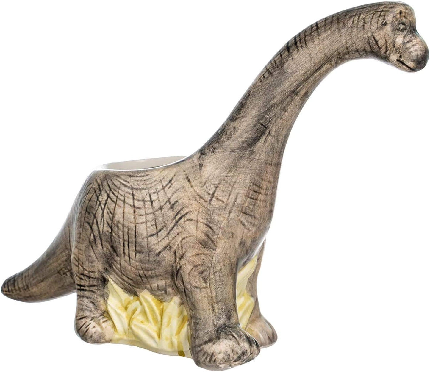 Nautical Crush Trading Animal Planter, Dinosaur Succulent Ceramic Pot, 7.5x9.5x3 inches, Indoor