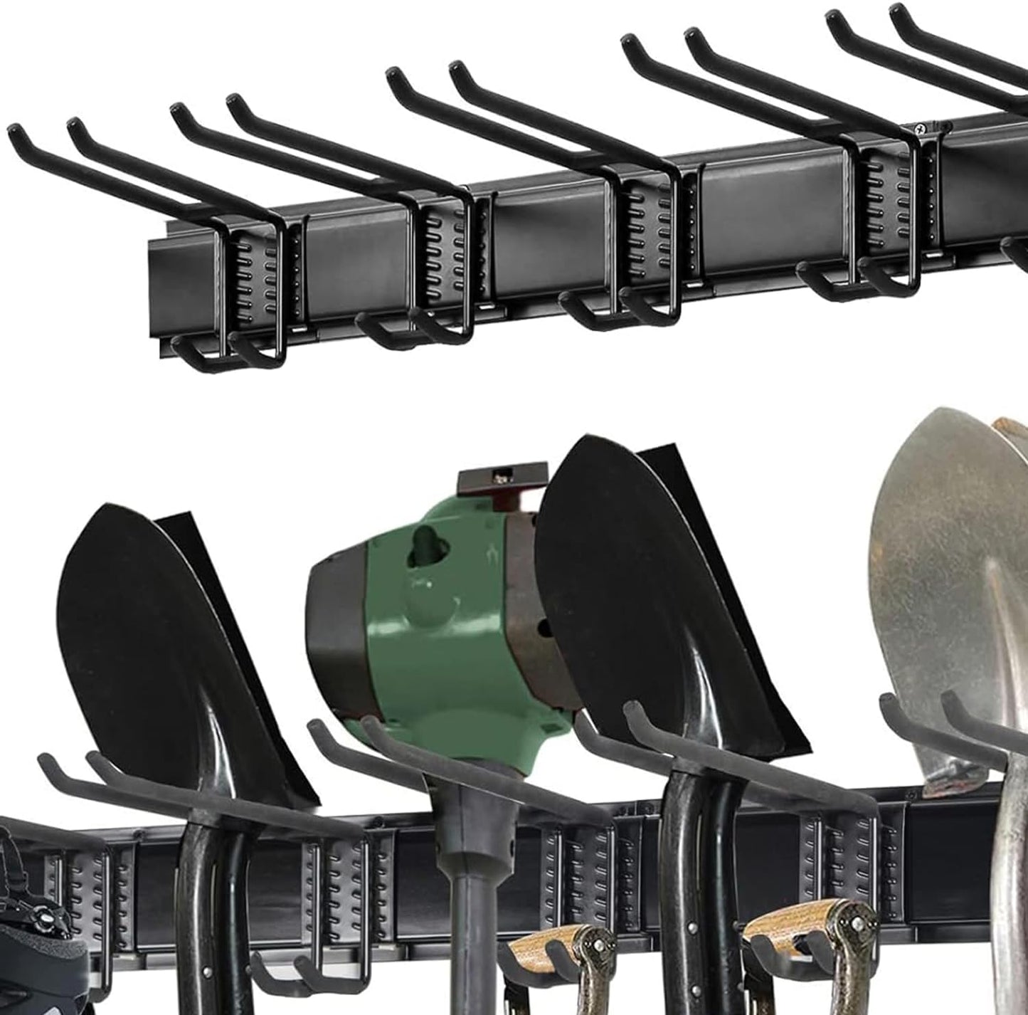 Wall Mount Tool Storage Rack, Heavy Duty Garage Storage Tool Organizer