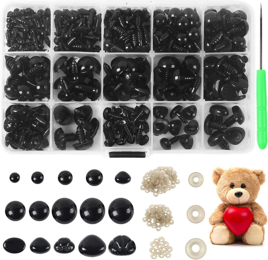 Yexixsr 566PCS Safety Eyes for Amigurumi, Various Sizes Crocheting Saf
