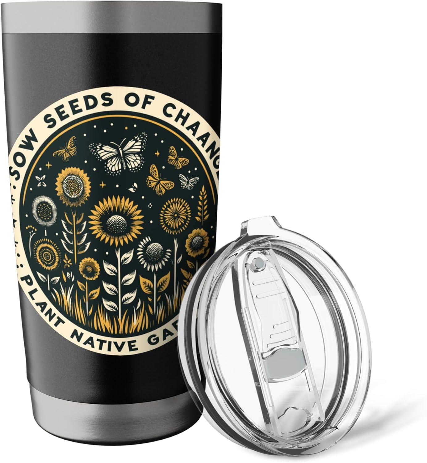 Sow Seeds Of Change Plant Native Gardens Stainless Steel Insulated Tumbler