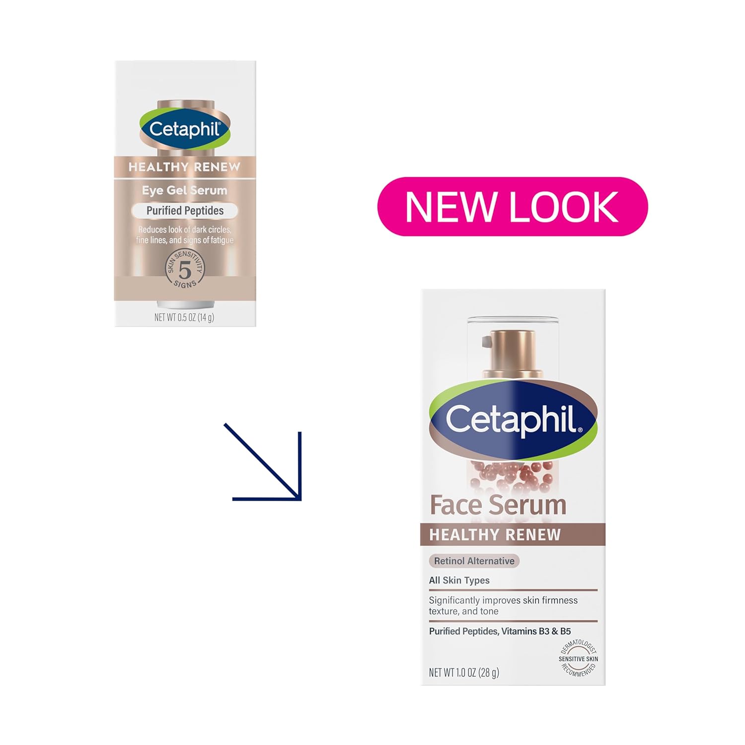 Cetaphil Healthy Renew Anti Aging Face Serum 1 Oz, Retinol Alternative