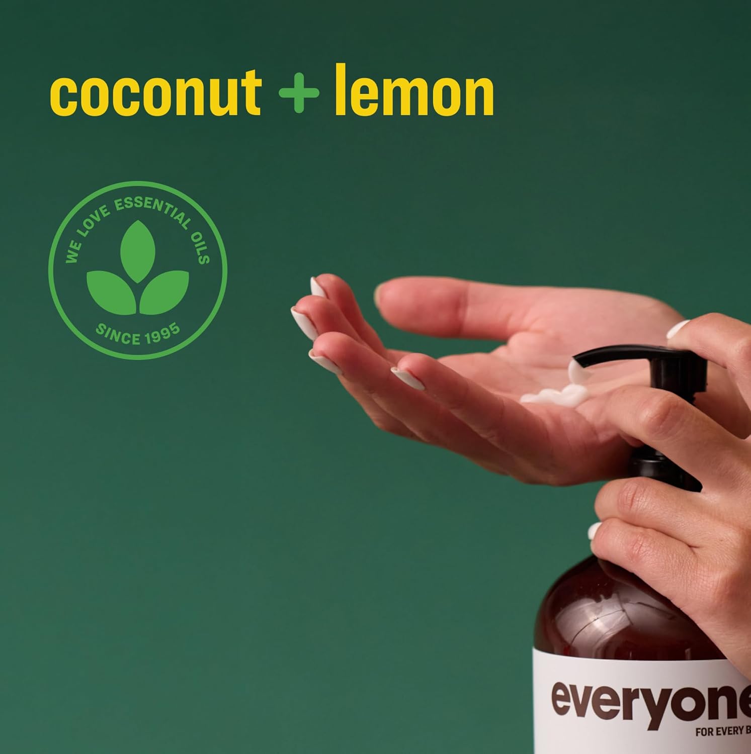 Everyone 2-in-1 Lotion for Hands/Body, 32 ounce (Pack of 2) Coconut an