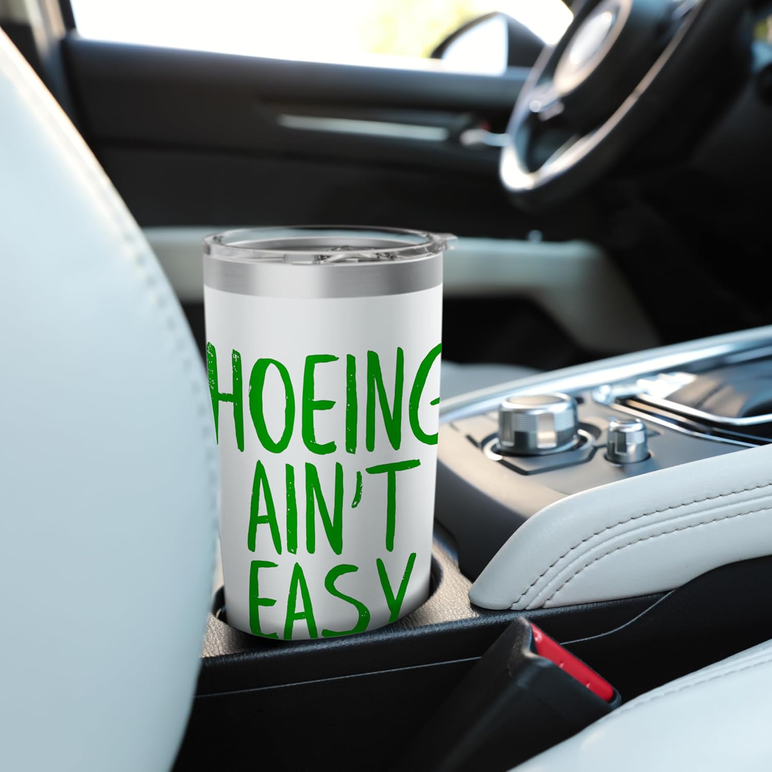 Hoeing Ain't Easy Gardening Hoe Tool Garden Funny Gardeners Stainless 