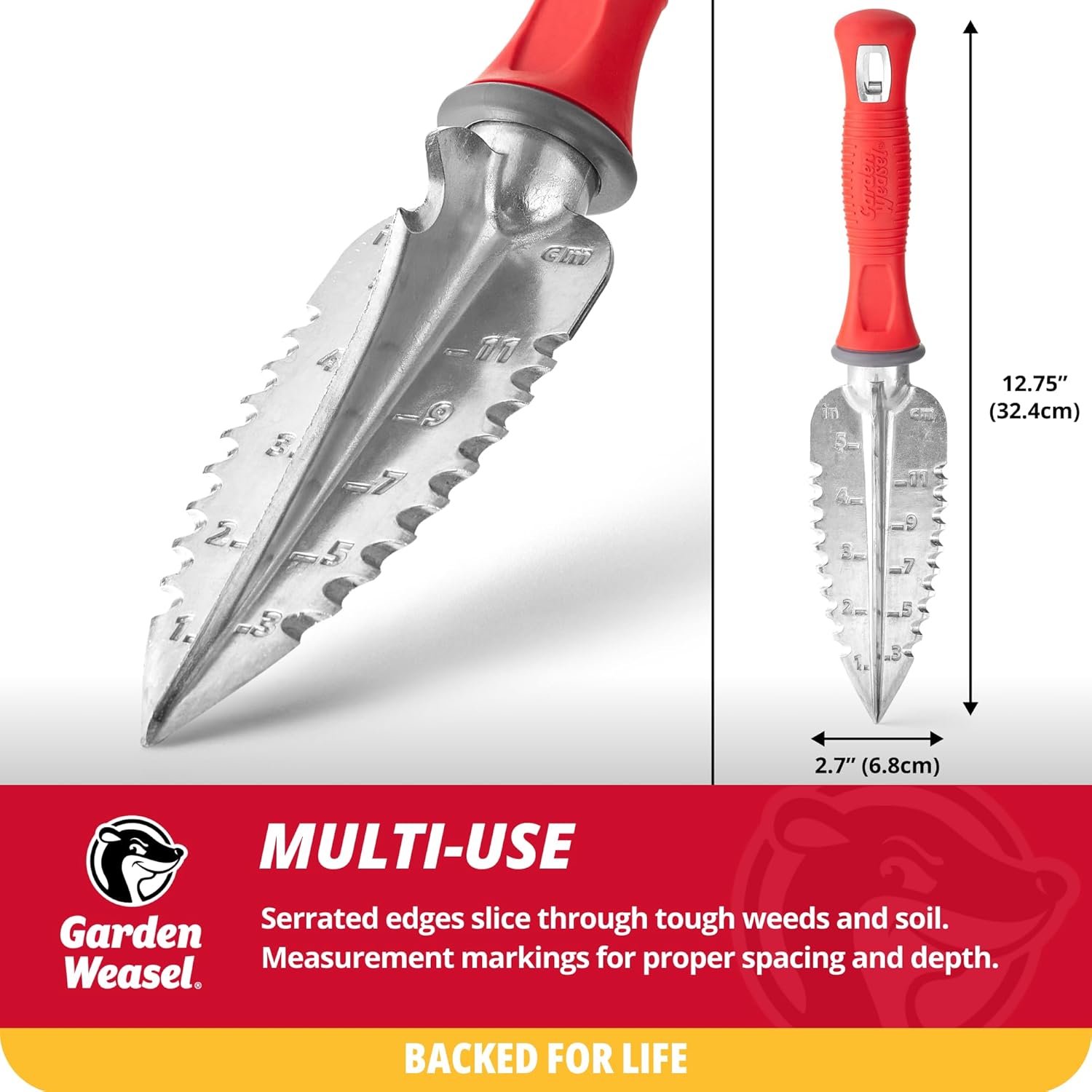 Garden Weasel Multi-Use Transplanter | Dig, Cultivate, Plant, Weed | P