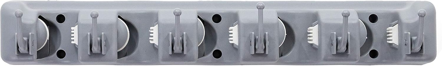 Broom & Mop Wall Mounted or Garden Tools Organizer 1.30 inches,Light G
