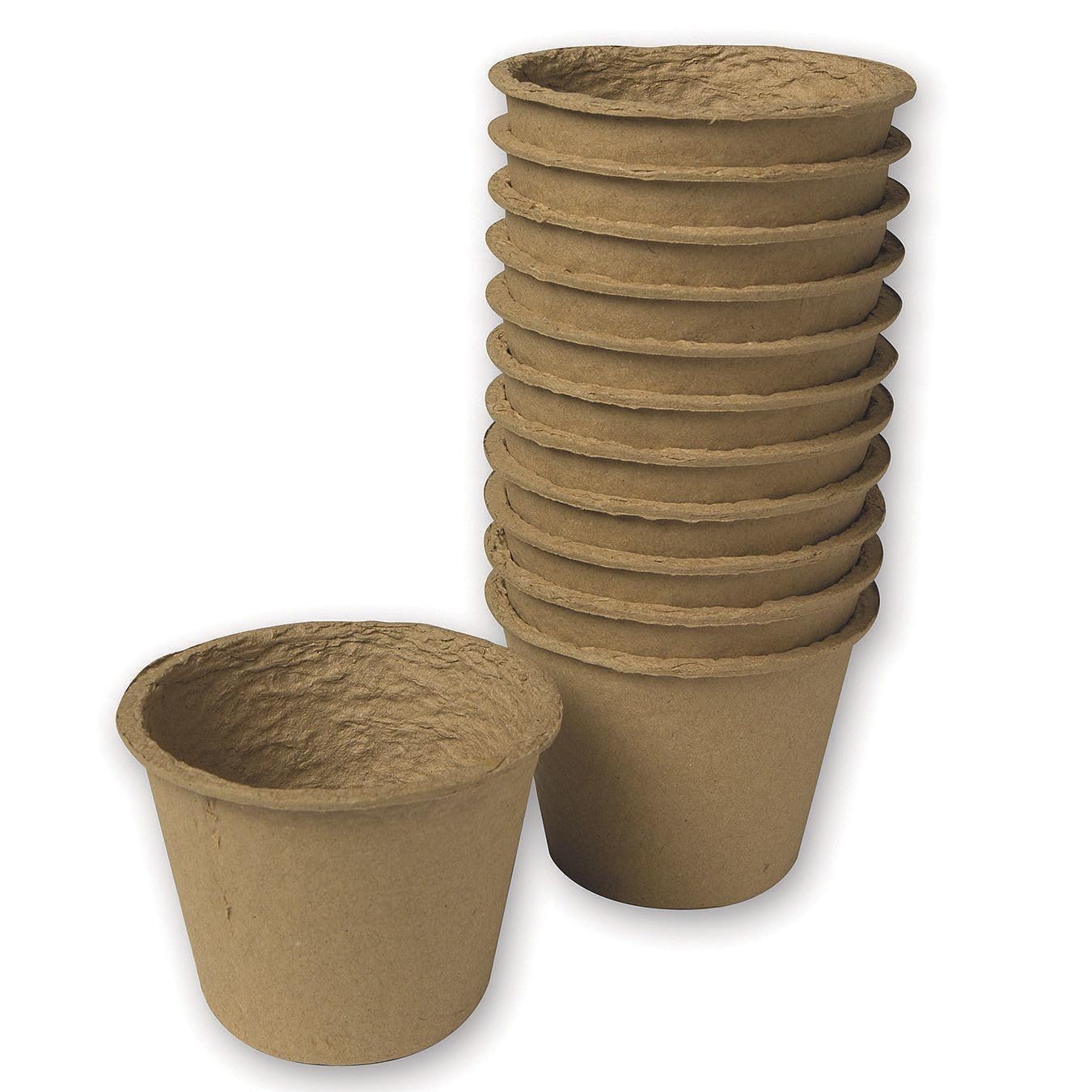 S&S Worldwide Compostable Flower Pot Pack, 3-1/2" Diameter, Pack of 12