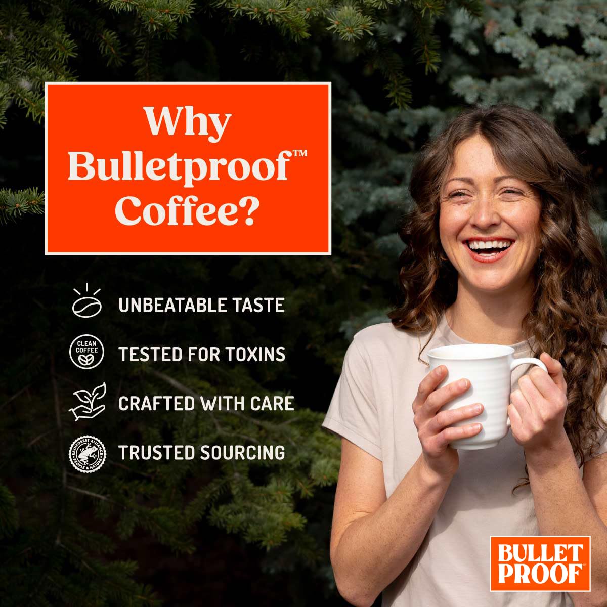 Bulletproof Original Medium Roast Ground Coffee,100% Arabica Coffee, C