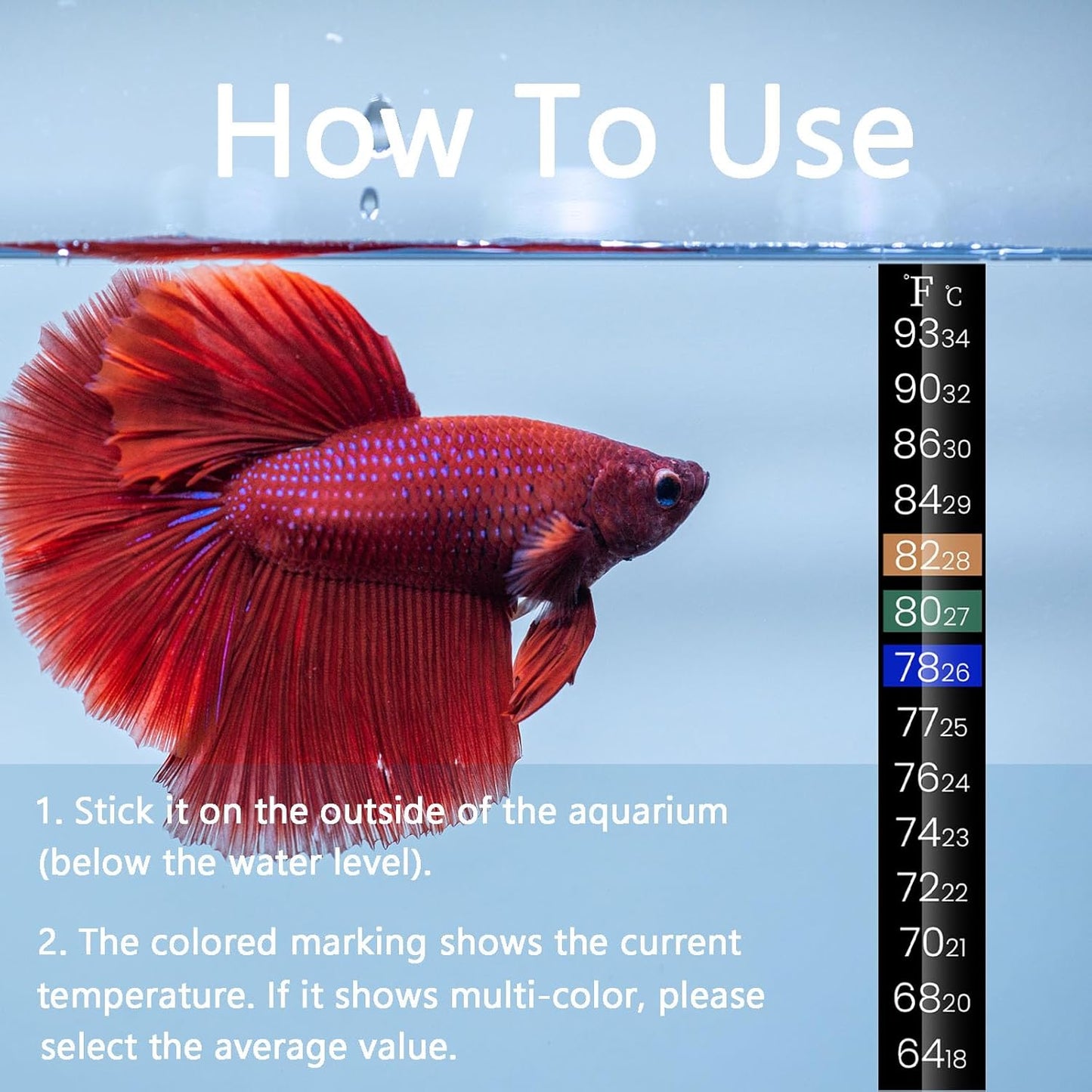 AQUANEAT Aquarium Heater, 25W Small Betta Fish Tank Heater, Mini Prese