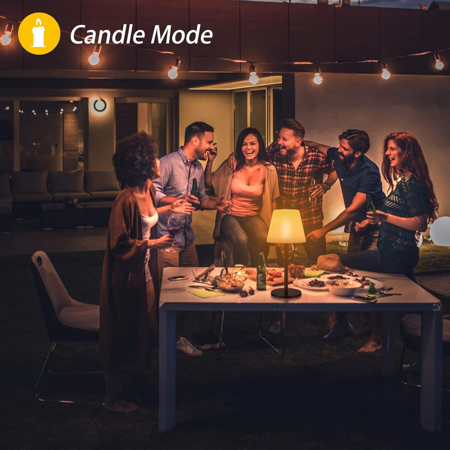 Solar Table Lamp Outdoor Solar Lamp Waterproof with Light Sensor,Outdoor Lamps for Patio,Dimmable Warm White and RGB LED Solar Lamp Cordless,Portable Night Light for Garden、Terrace、Camping.