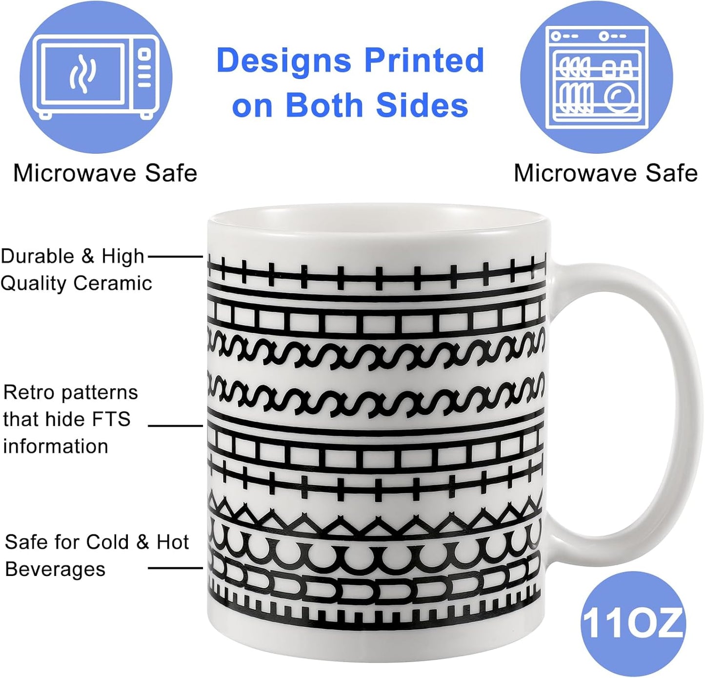 Birthday Gifts for Women，Funny Gag Gifts for Men, Hidden Message Ceramic Coffee Mug, White Elephant Gifts, Unique Office Prank Gag Gifts for Coworkers Coffee Lover