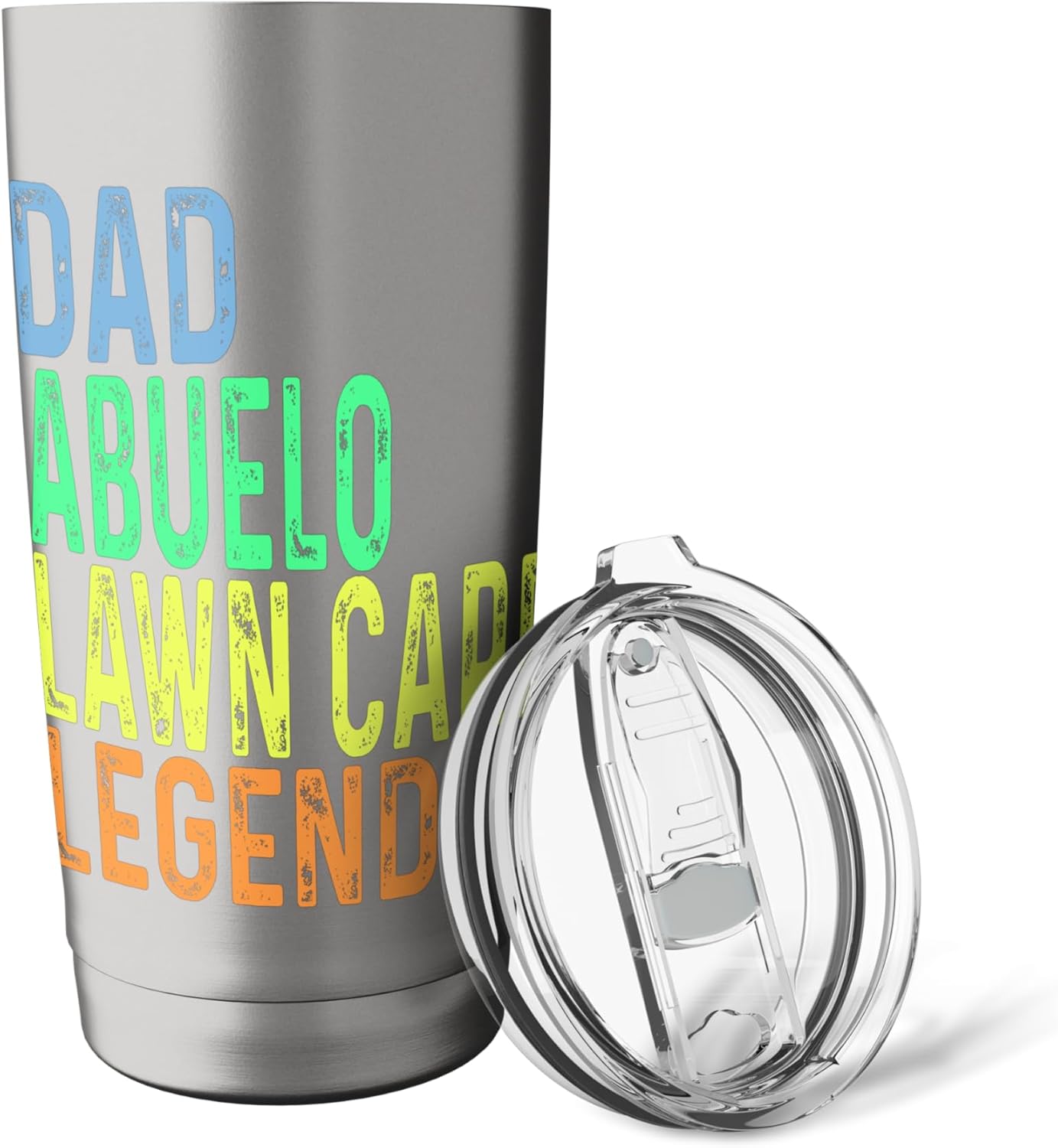 Funny Dad Abuelo Lawn Care Legend Grass Mowing Lawn Mower Stainless Steel Insulated Tumbler