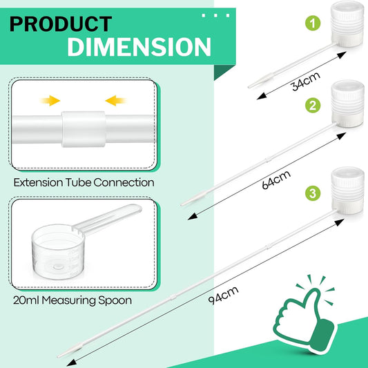 Diatomaceous Earth Powder Duster with 12" to 36" Extended Reach, Diatomaceous Earth Powder Applicator for Pest Control, Sprayer for Home, Lawn & Hard to Reach Areas (White)