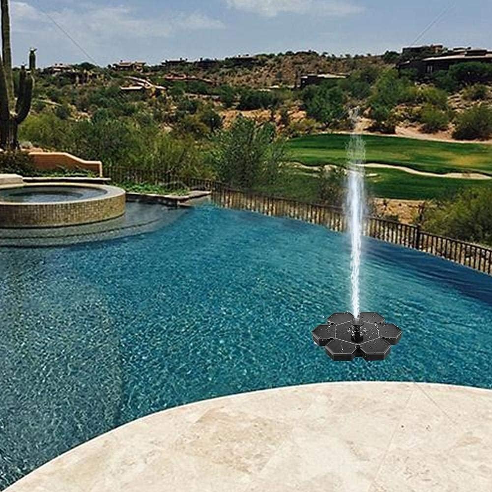 Solar Fountain 9V 2.4W with LED Light for Outdoor Pond Pool Fish Tank Garden Decoration