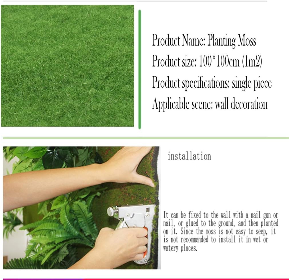 Artificial Grass Turf,Moss Turf P t Wall Decoration Suitable for Various Scenarios Several (6pack)