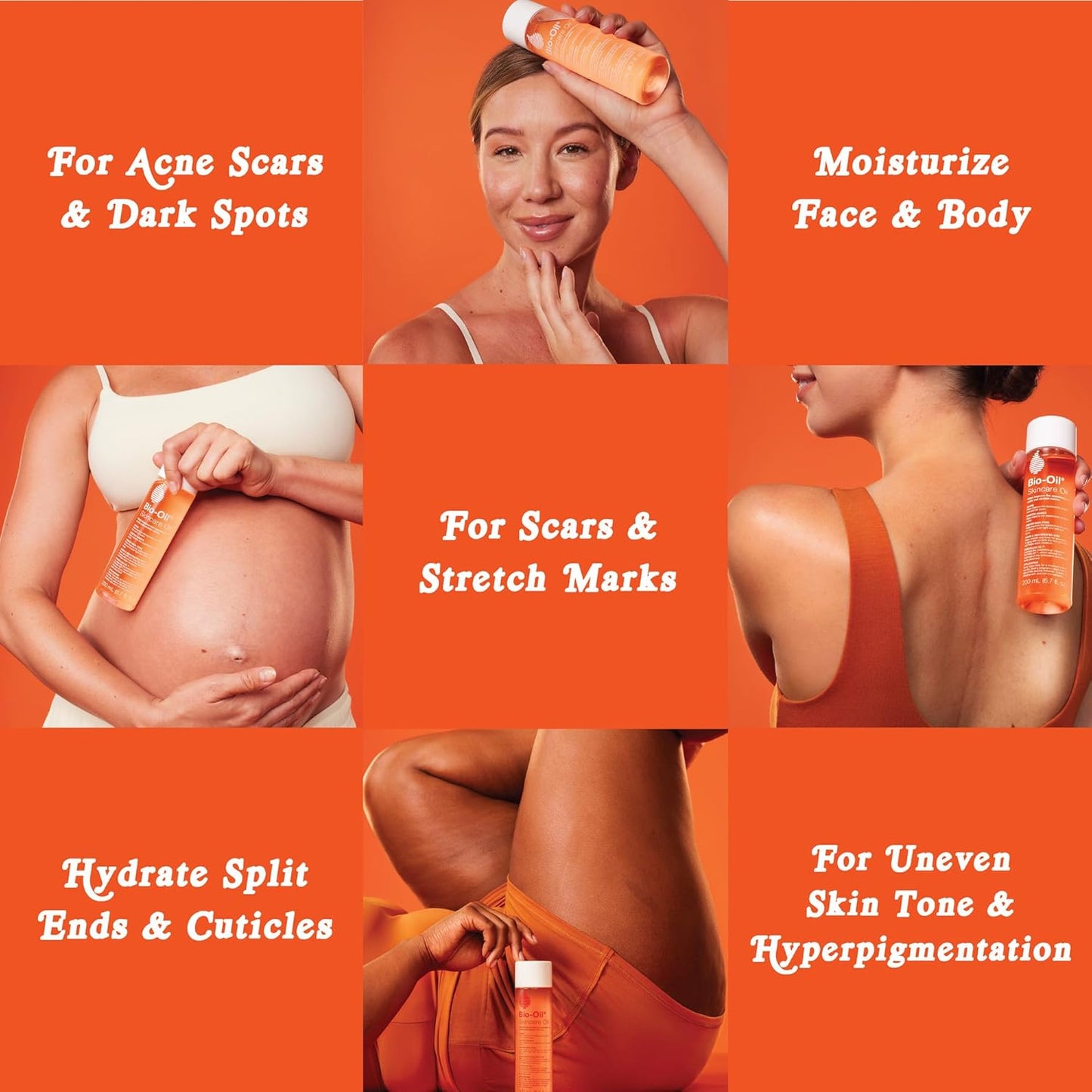 Bio-Oil Skincare Body Oil Serum, Face and Body Moisturizer with Vitami