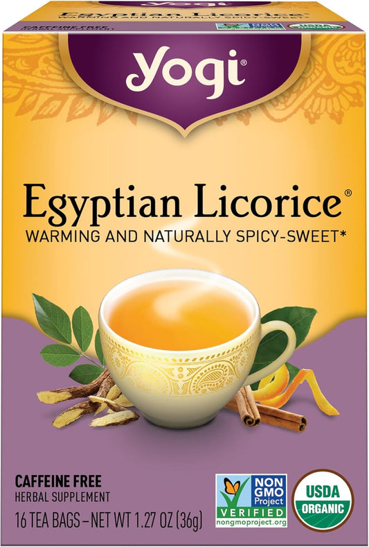 Yogi Tea, Egyptian Licorice, 16 Count, Packaging May Vary