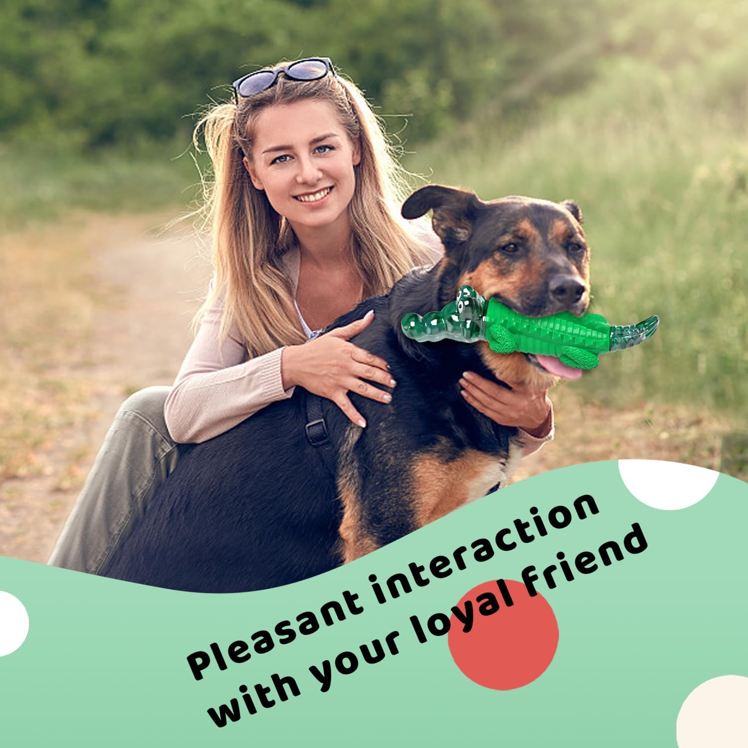 Dog Chew Toys for Aggressive Chewers -Indestructible Dog Toys for Larg