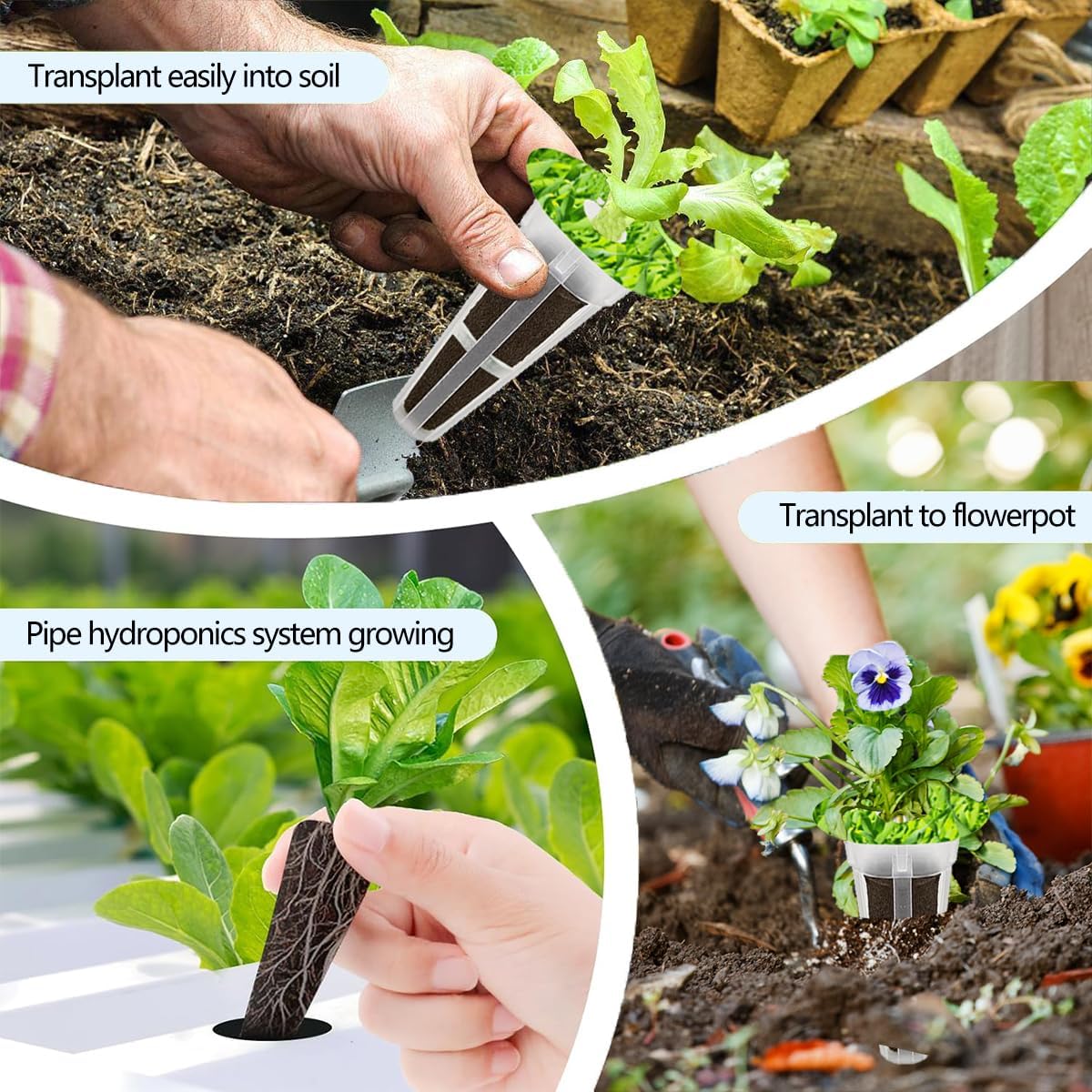 105 Seed Pod Kit for Aerogarden, Hydroponics Accessories for System Co